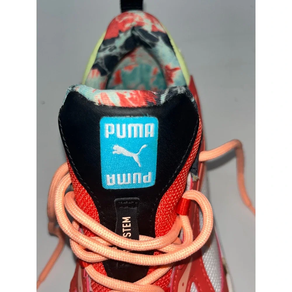 Puma RS-Z System‎ Women's Sneakers Red White Floral Accents Size 10